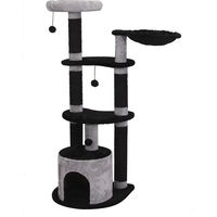 Produktbild von Europet Bernina Kratzbaum Comfort Milton für Katzen mit Sisal 50x50x131,5 cm in Grau und Schwarz