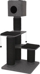 Europet Bernina Kratzbaum Comfort Plus Obsidian Grau 75x75x158 cm für Katzen – Bild 1 von 6