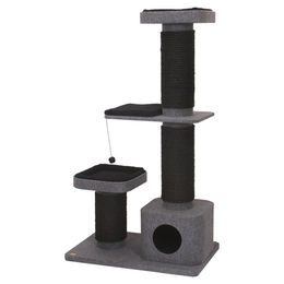Europet Bernina Kratzbaum Comfort Plus Pyrite für Katzen in Grau mit Sisal XL – Bild 1 von 3