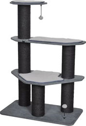 Europet Bernina Kratzbaum Meru für Katzen in Grau mit Sisal 90x50x132,5 cm – Bild 1 von 3
