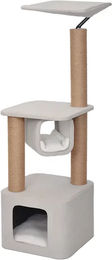 Europet Bernina Kratzbaum Okinawa weiß 121 cm Katzenmöbel mit Hängematte und Sisal – Bild 1 von 3