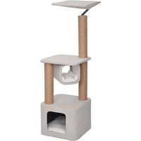 Produktbild von Europet Bernina Kratzbaum Okinawa weiß 121 cm Katzenmöbel mit Hängematte und Sisal