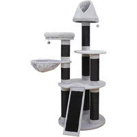 Produktbild von Europet Bernina Kratzbaum Ottawa für Katzen Grau Schwarz 78x78x200cm aus Plüsch