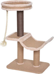 Europet Bernina Kratzbaum Trend Basil für Katzen aus Sisal in Braun 42x32x69cm – Bild 1 von 3