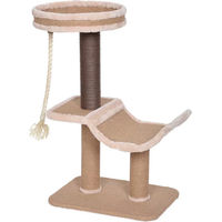 Produktbild von Europet Bernina Kratzbaum Trend Basil für Katzen aus Sisal in Braun 42x32x69cm