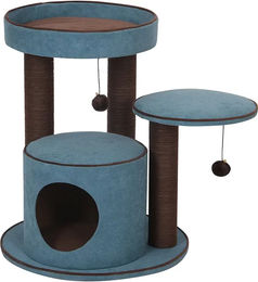 Europet Bernina Kratzbaum Trend Bradford Blau 55x55x66,5cm Katzenmöbel – Bild 1 von 4