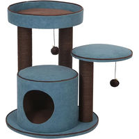 Produktbild von Europet Bernina Kratzbaum Trend Bradford Blau 55x55x66,5cm Katzenmöbel