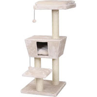 Produktbild von Europet Bernina Kratzbaum Trend New Jersey Creme mit Sisal 48x48x114cm