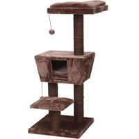 Produktbild von Europet Bernina Kratzbaum Trend New Jersey für Katzen Braun mit Sisal 48x48x114 cm