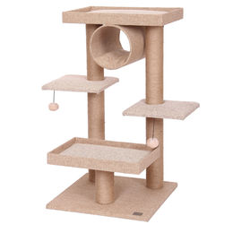 Produktbild von Europet Bernina Kratzbaum Trend Willow Katzenmöbel aus Plüsch in Beige 50x50x90,5 cm