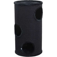 Produktbild von Europet Bernina Kratztonne Dublin für Katzen Schwarz 40x40x76 cm mit Sisal