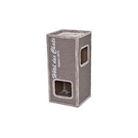 Produktbild von Europet Bernina Kratztonne Trend Rockefeller 77 für Katzen Grau mit Sisal 36 x 36 x 77 cm