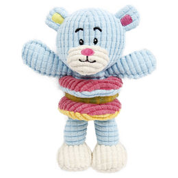 Produktbild von Europet Bernina Lion Hundespielzeug aus Plüsch mit Quietscher und Ring Blau 15x18cm - 15 cm