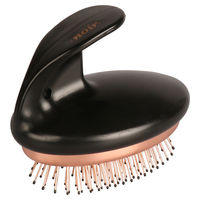 Produktbild von Europet Bernina Pinselbürste Noir ergonomisch für Hunde in Bronze/Schwarz mit Edelstahlborsten