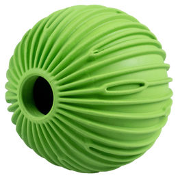 Produktbild von Europet Bernina Snack Attack Hundespielzeug Ball aus Gummi grün Durchmesser 9 cm