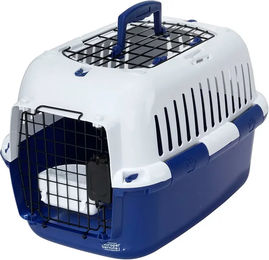 Europet Bernina Transportbox Adventurer 50 Basic Edition für Hunde und Katzen aus Kunststoff Blau – Bild 1 von 10
