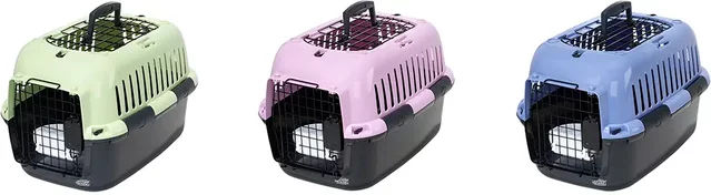 Europet Bernina Transportbox Adventurer 50 Color Edition für Hunde und Katzen aus Kunststoff in Lila und Bunt – Bild 1 von 10