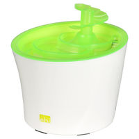 Produktbild von Europet Bernina Trinkbrunnen Tugela Pet Water Feeder für Hunde und Katzen aus Kunststoff in Grün und Weiß - 3 l