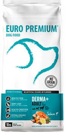 EuroPremium Adult Derma+ Trockenfutter Lachs Getreidefrei Hypoallergen für Haut und Fell 10kg – Bild 1 von 2