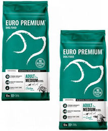 EuroPremium Adult Medium Hundefutter Huhn & Reis Glutenfrei 12kg - 12 kg – Bild 1 von 3