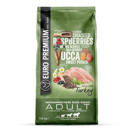 Produktbild von EuroPremium Sensational Hundefutter Truthahn für mittlere bis große Hunde 7,5kg