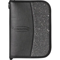 Produktbild von Euroriding Dokumententasche Equidenpass Mappe aus Kunstleder Schwarz mit Glitzer für Pferde