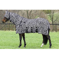 Produktbild von Euroriding Fliegendecke Zebra mit abnehmbarem Halsteil 115cm - 115 cm