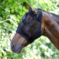 Produktbild von Euroriding Fliegenmaske Comfort Schwarz für Pferde mit Pony