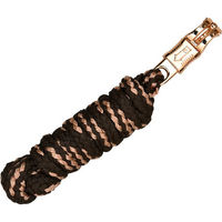 Produktbild von Euroriding Führstrick Glamour aus Nylon in Braun Gold Schwarz