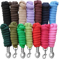 Produktbild von Euroriding Führstrick Nylon Basic mit Panikhaken Rosa