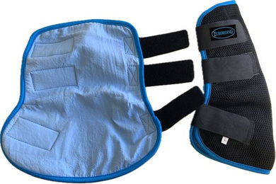 Produktbild von Euroriding Gamaschen Cooling mit Kühleffekt in Schwarz Blau Größe M