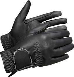 Euroriding Handschuhe Torsby aus Kunstleder in Schwarz – Bild 1 von 2