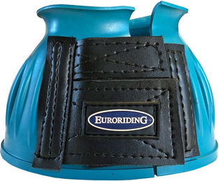 Euroriding Hufglocken aus Gummi mit Klettverschluss in Pink Größe L – Bild 1 von 2