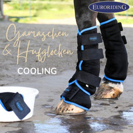 Euroriding Hufglocken Cooling Gamaschen Schwarz Größe M – Bild 1 von 1