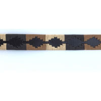 Produktbild von Euroriding Hundehalsband aus Leder im Polo Style Beige Braun Grösse M