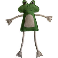 Produktbild von Euroriding Hundespielzeug Frosch Bernd aus Leder in Grün