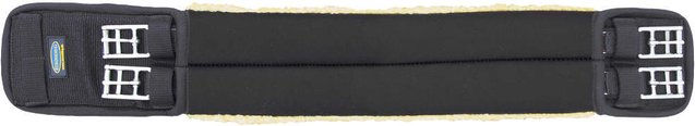 Euroriding Kurzgurt aus Neopren und Fellimitat Schwarz 50 cm – Bild 1 von 1