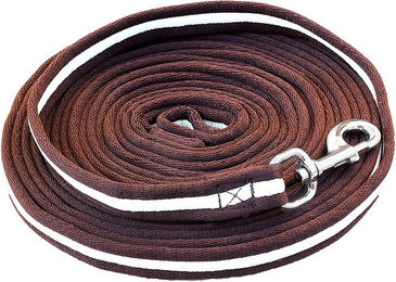 Euroriding Longe Soft Longierleine aus Polyester in Navy/Rot - 8 m – Bild 1 von 2