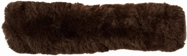 Euroriding Nasen- und Genickschoner aus australischem Lammfell braun 28 cm – Bild 1 von 1