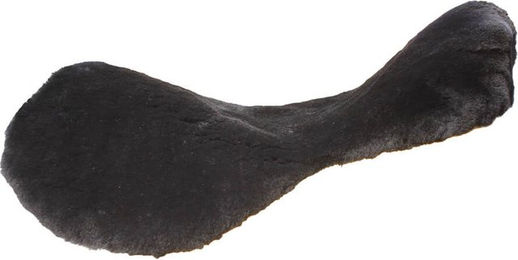 Euroriding Sattelsitzbezug aus australischem Lammfell Schwarz Größe M – Bild 1 von 3