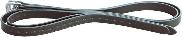 Euroriding Steigbügelriemen Isola EuroClub aus Leder und Stahl Schwarz 25 mm – Bild 1 von 1