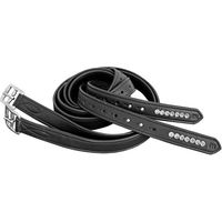 Produktbild von Euroriding Steigbügelriemen British Line mit Glitzer aus Nylon in Schwarz-Silber