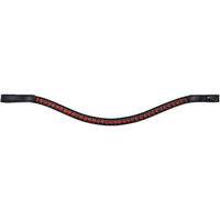 Produktbild von Euroriding Stirnband ColorFlash Quick Change System aus Leder in Schwarz und Rosa