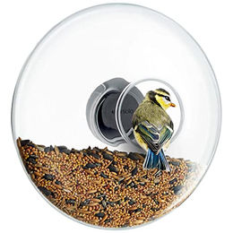 Eva Solo Fenster-Futterkugel Vogelhaus aus Glas und Edelstahl Ø 19,5 cm - 350 ml – Bild 1 von 4