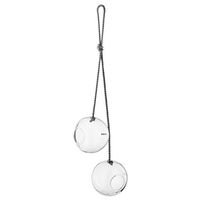 Produktbild von Eva Solo Glasfutterkugeln Futtersäule für Vögel aus Glas in Transparent und Weiß 2er Set
