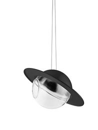Eva Solo Saturn Vogelfutterhaus Schwarz mit transparenter Glaskugel – Bild 1 von 4