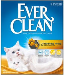 Ever Clean Litterfree Paws Katzen-Klumpstreu für alle Altersstufen 10 l - 10 l – Bild 1 von 11