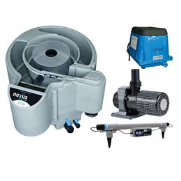 Produktbild von Evolution Aqua Nexus Eazy Set Plus 220 Moving Bed Filter Set für den Teich inklusive Pumpe und UVC-Klärer