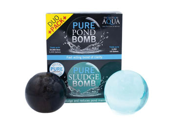 Produktbild von Evolution Aqua Pond Bomb und Sludge Bomb Duo Pack für den Teich