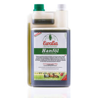 Produktbild von Ewalia Bio Hanföl für Pferde zur Unterstützung von Haut, Fell und Immunsystem 1000 ml